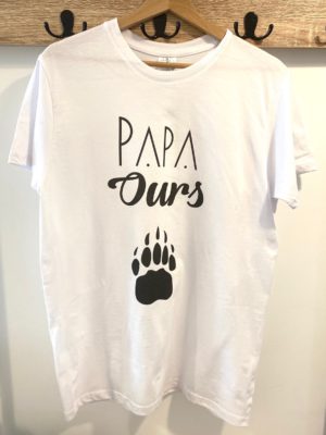 T-shirt Papa ours
